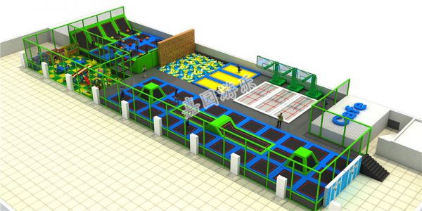 室内儿童乐园加盟——超级蹦床定制指南
